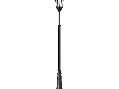 Elegant Classical Outdoor Lamp Post With Decorative Design For Outdoor Lighting 3d model
