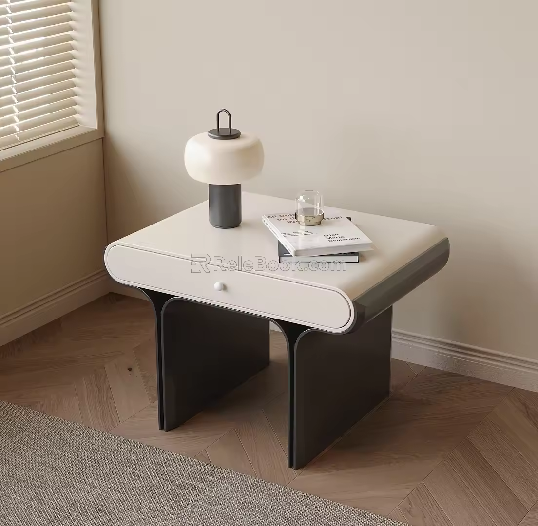 Bedside table lamp 3d model