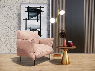 Modern Single Sofa Leisure Chair 3d model