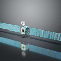 Satellite Communication Equipment with Extended Solar Panels Central Antenna Dish and Structure for Space Missions