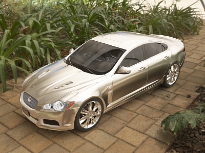 2010 Jaguar XF 3d model