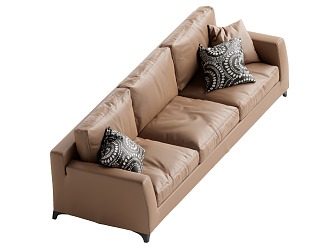 Middle-style multiplayer sofa 3d model