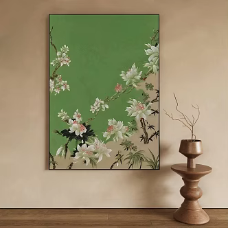 French Hanging Paintings Middle Ancient Hanging Paintings Retro Hanging Paintings New Chinese Hanging Paintings Living Room Hanging Paintings Entrance Hanging Paintings Bedroom Hanging Paintings Study Hanging Paintings Plant Hanging Paintings 3d model