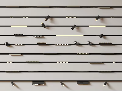 Modern Downlights And Spotlights With Sleek Designs For Versatile Home Lighting Fixtures 3d model