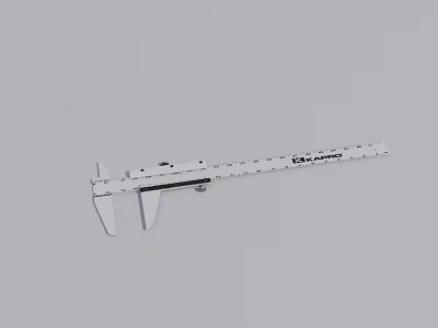 Industrial Equipment Precision Caliper Measuring Tool With Stainless Steel Body And Scale 3d model