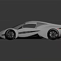 Futuristic Supercar With Sleek Aerodynamic Design Metallic Paint Transparent Roof And Sporty Wheels