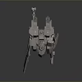 Mech Warrior Mech Soldier Machine Battlearm Mechanical Battlearm Machine Fighter Robot 3d model