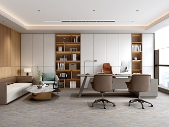 Modern Office Manager Room 3d model