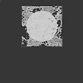 Gloomy Black Spherical Creature With Sharp Teeth And Greenish Dripping Liquid