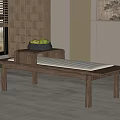 New Chinese Style Sofa Stool 3d model