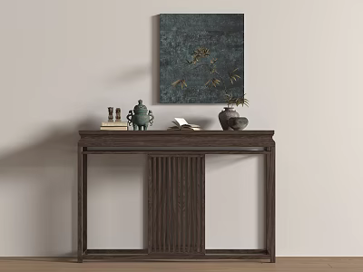 New Chinese-style Duanjing Strip Case 3d model