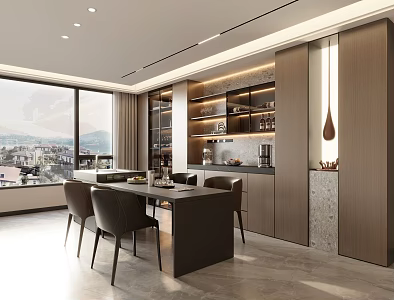 Modern Italian Restaurant 3d model