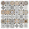 Modern Tile Hand-turned Tile Mosaic Middle Ancient Tile 3d model