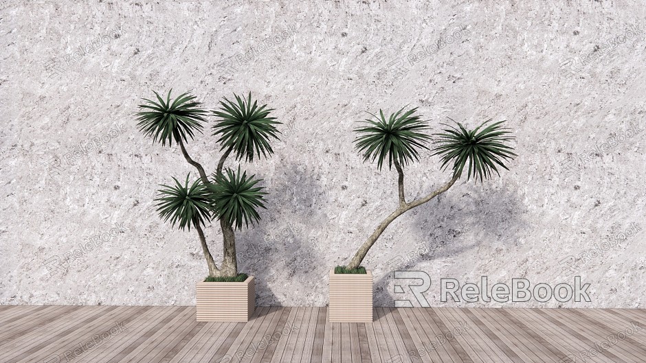 modern potted plant model