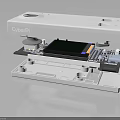 CyberPi Electronic Device Exploded View With Internal Circuit Board Display Screen And White Casing