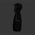 Black Zippered Hoodie With Gold Stripes And Front Logo For Casual Daily Use