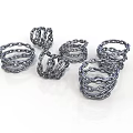 Multiple Stacked Metal Chain link Ring shaped Mechanical Equipment For Industrial Use
