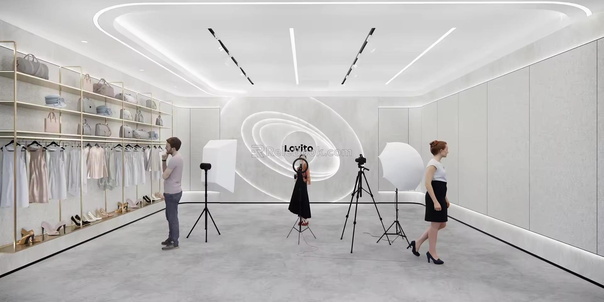 Live room SU model 3d model