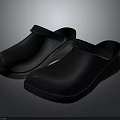 Black Casual Slippers With Adjustable Strap And Non Slip Sole For Everyday Home Wear