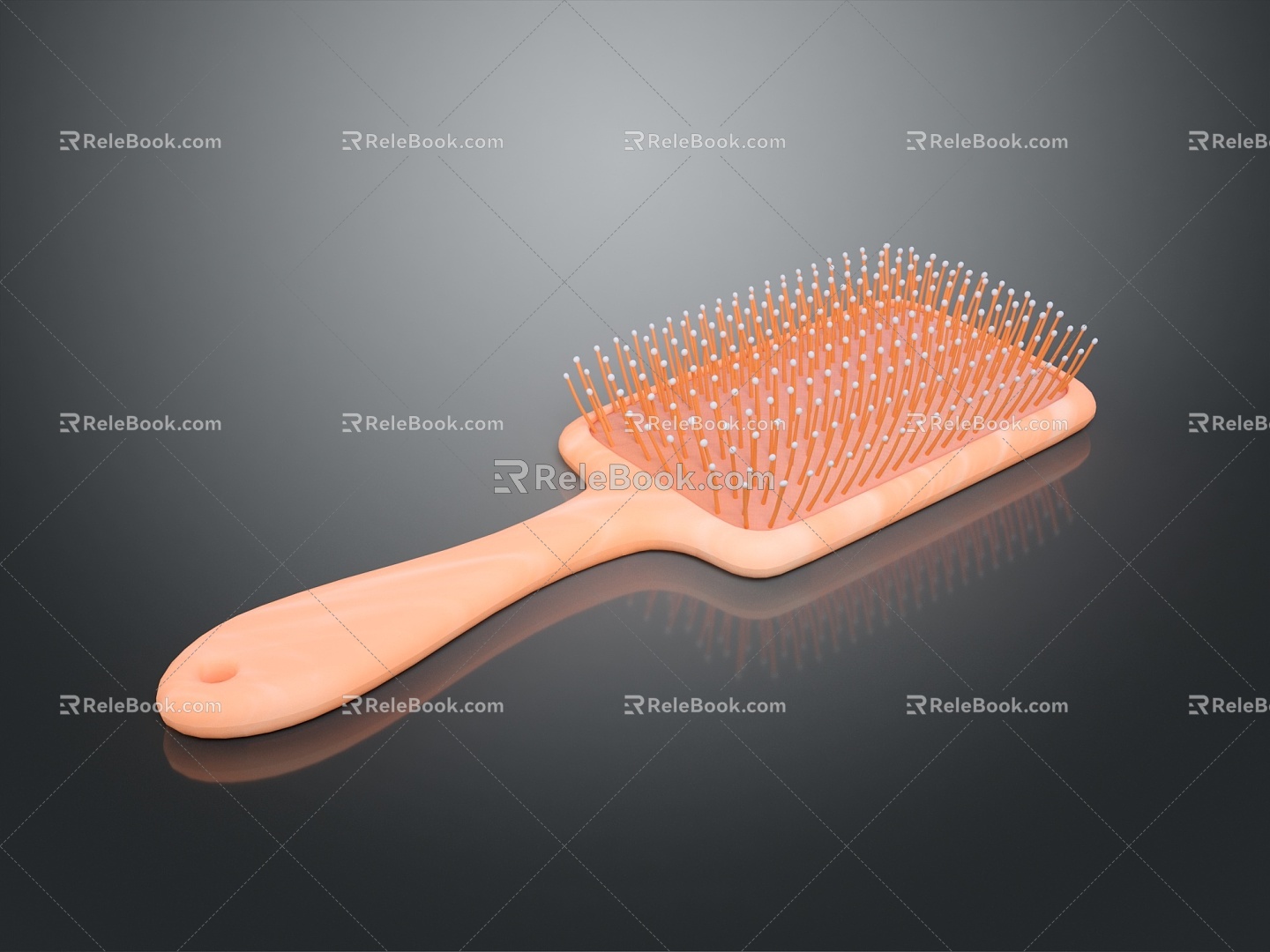 Comb Wood Comb Hair Comb Life Supplies 3d model