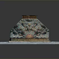 Intricate Traditional Archway Adorned With Colorful Tile Patterns And Stone Base Structure