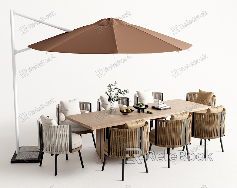 Modern Outdoor Table and Chair Outdoor Table and Chair Combination Outdoor Dining Table and Chair model