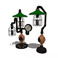 Industrial LOFT shaped table lamp table lamp 3d model