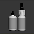 Household Spray Bottles With White Bodies And Black Nozzles For Daily Use