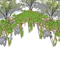 Modern Flower Rack Climbing Plant Flower Rack Country Grape Rack Corridor Rack 3d model
