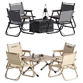 Foldable Outdoor Table And Chair Set With Portable Design In Different Colors