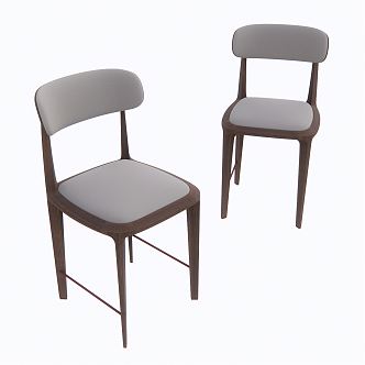 modern dining chair leisure chair 3d model