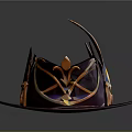 Ornate Purple Hat Design With Gold Blue Accents And Intricate Decorations