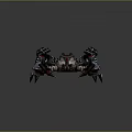 Futuristic Mechanical Spider Robot Character With Armored Legs And Detailed Tech Features
