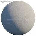 Industrial Concrete Sphere Component With Textured Surface And Central Seam 3d model