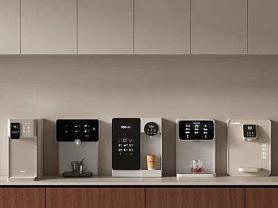 Modern Daily Electrical Appliances For Kitchen Counter With Various Styles And Sleek Design 3d model