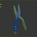 Professional Hardware Tool Blue Handle Metal Pliers For Versatile Cutting And Gripping