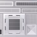 Various Types Of Air Conditioner Vents With Stylish Grille Designs For Home Interior