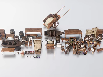 Medieval Items 3d model