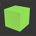 Stone Wood Decorative Cube With Orange Textured Surface And Intricate Woven Design