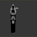 Modern Tactical Sniper Rifle With Black White Body Scope And Design Details