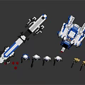 Lego Clone Troopers Building Set With Vehicle Robot And Action Figures