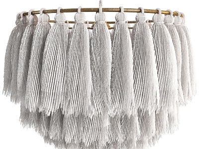 National style metal fabric tassel chandelier model