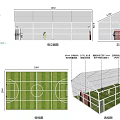 WE Park Outdoor Recreational Area Featuring Soccer Ball Fence And People Activities
