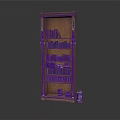 Brown Wooden Bookcase With Multiple Shelves Holding Books And Books Stacked Beside