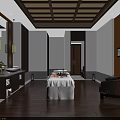 Luxurious SPA Room Interior With Massage Bed Wooden Flooring And Warm Lighting For Tranquil Ambiance