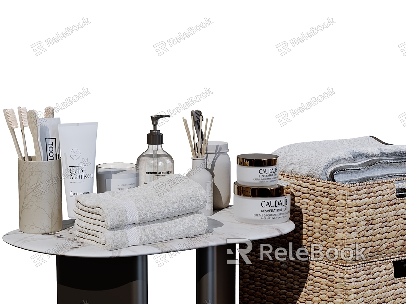 Bathroom ornaments toiletries cosmetics combination bathroom products toiletries model