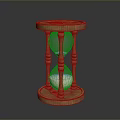 Wooden Stand Hourglass With Transparent Glass Body And Sand Timer For Home Decor