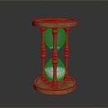 Hourglass Wooden Hourglass Game Item 3d model