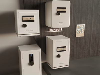 Nordic Safe Deposit Box Locker Storage Box 3d model