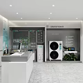 Hisense Store Interior With Display Counter And Appliances On Show 3d model